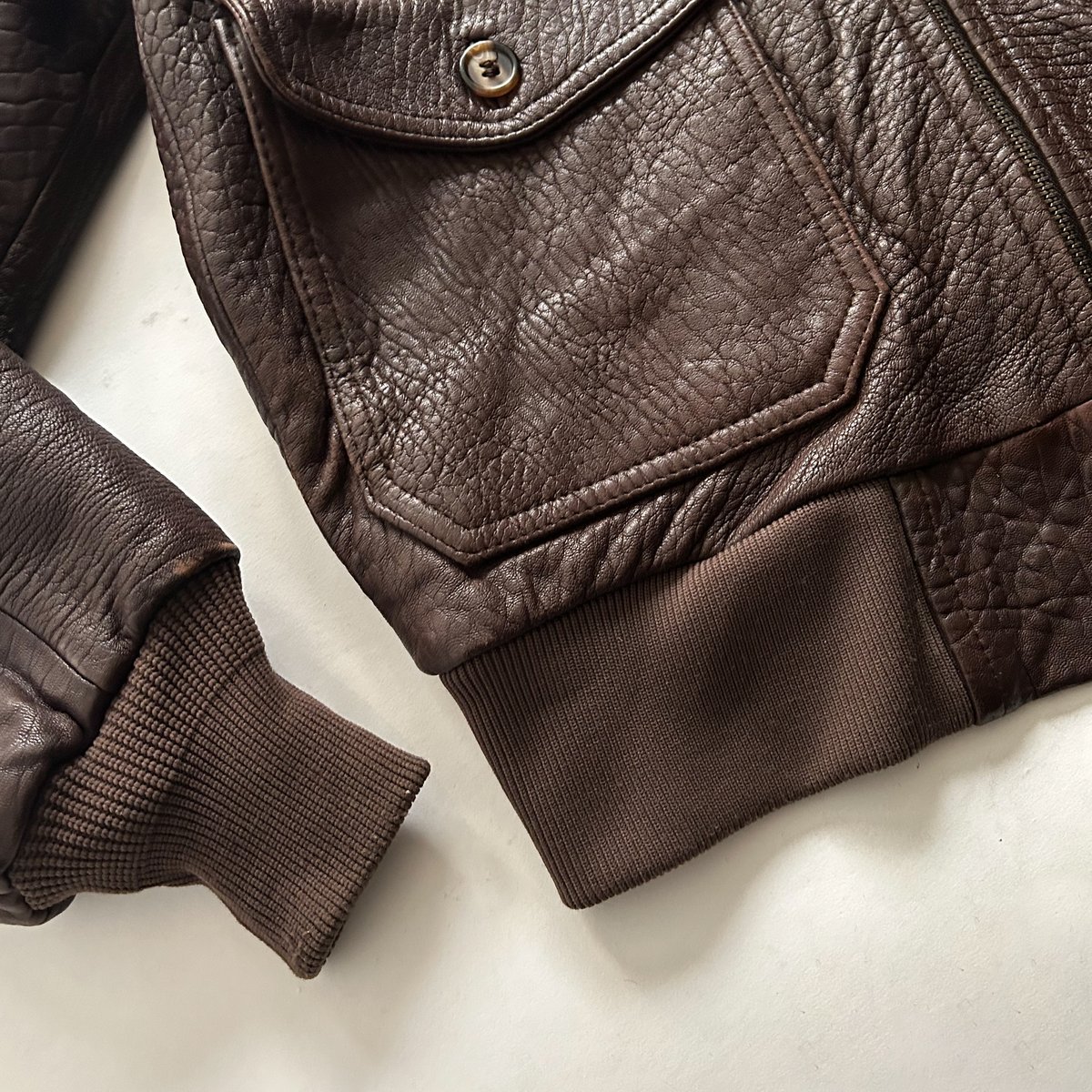 90s A-2 type leather jacket | sui & shara