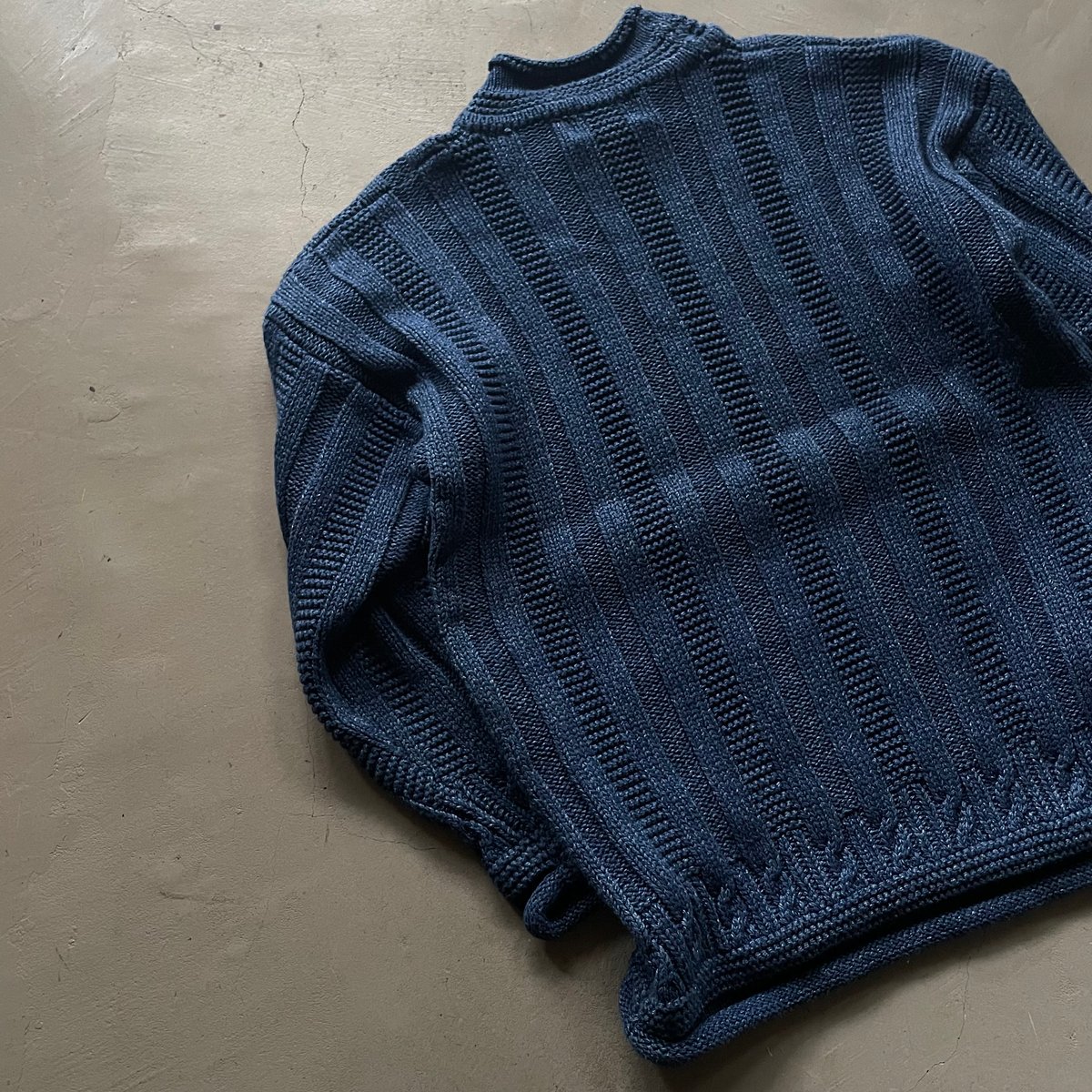 90s〜 Michael ross indigo knit sweater | sui & s 90s〜 Michael ross indigo knit sweater | sui & s