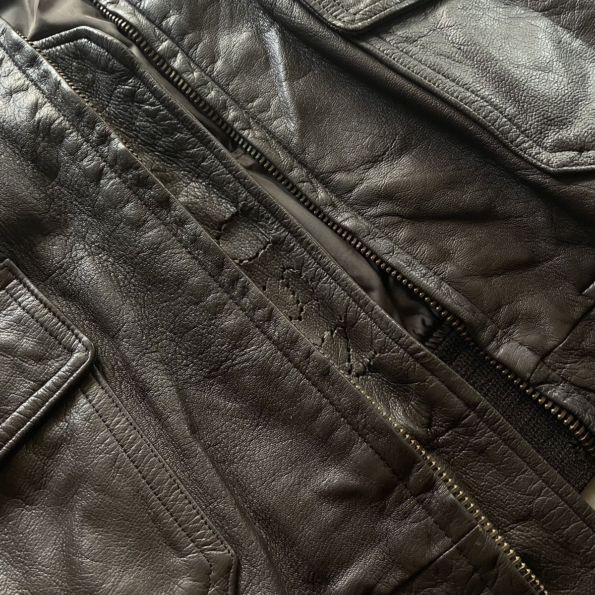 60s U.S.Navy leather flight jacket type G-1 | s...