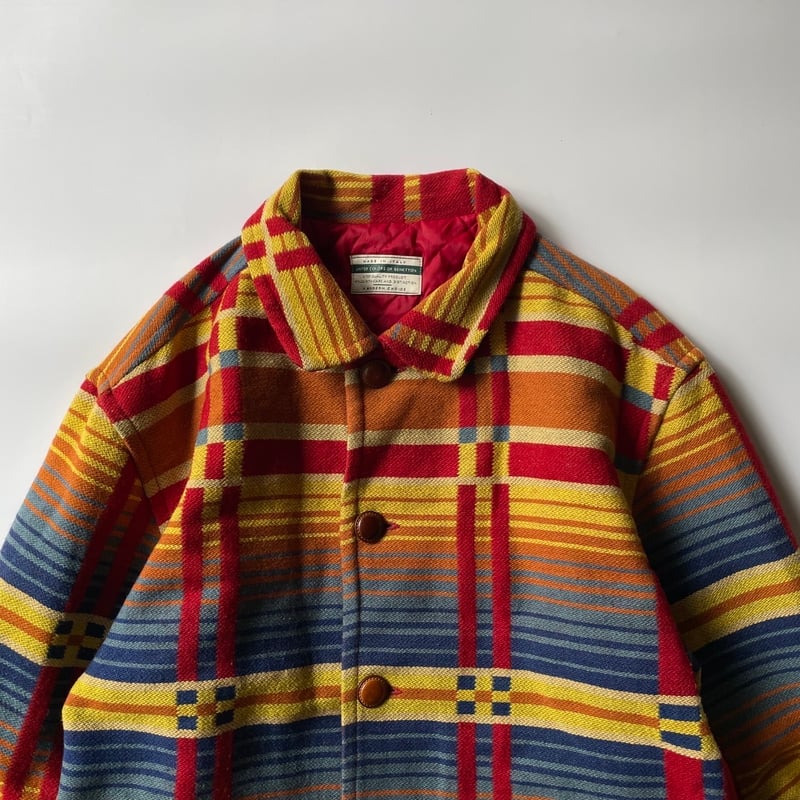 90s Benetton native pattern wool jacket 