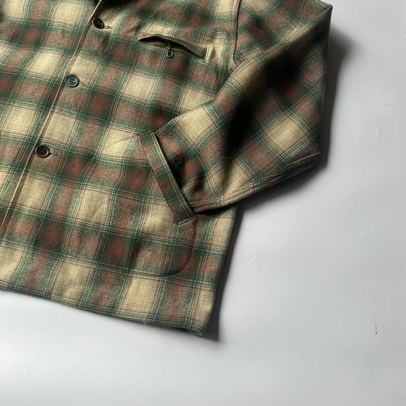 50s wool plaid shirt jacket | sui & shara