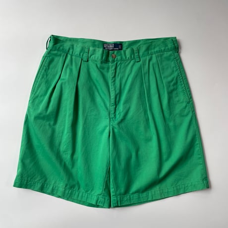 90s〜00s POLO CHINO ポロチノ カーキ　2タックショーツ W34 ポロチノ | STORES
