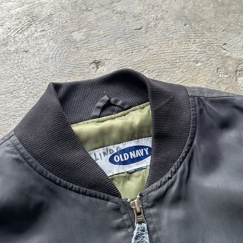 STONE  OLD加工 フライトジャケット　定価9万円　ネイビー 6191069-03.jpg