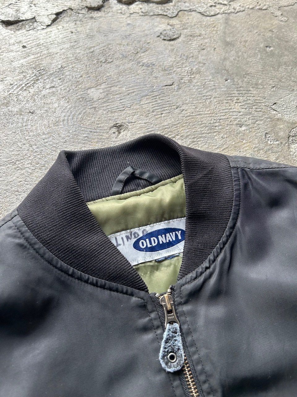 90's MA-1　MLITALY〈AIR FORCE〉のフライトジャケット 50's U.S.AIR FORCE MA-1 フライトジャケット 黒タグ 1st 最初期