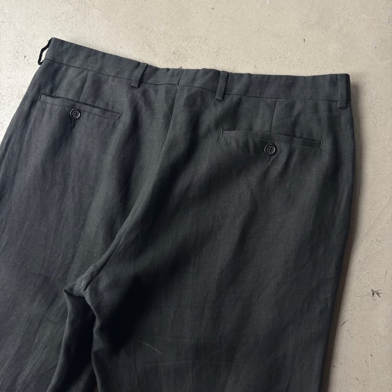 イタリア製 90s Ralph Lauren リネン100 スラックス w32程 イタリア製 90s Ralph Lauren リネン100 スラックス w32程 古着