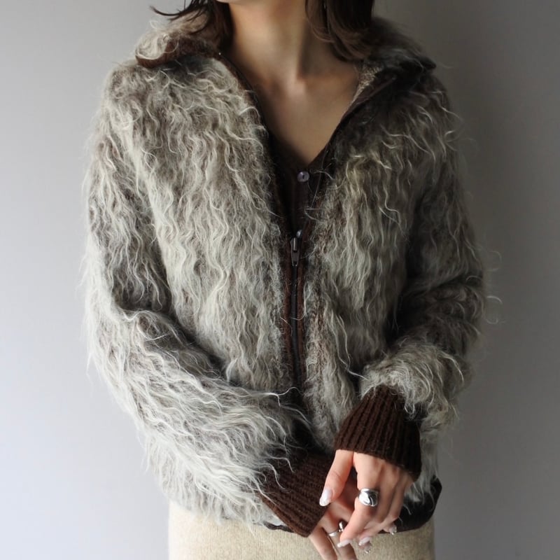 あ*様 80-90s Mohair Shaggy Jacket 80-90s Mohair Shaggy Jacket モヘア 古着 ジャケット - メルカリ