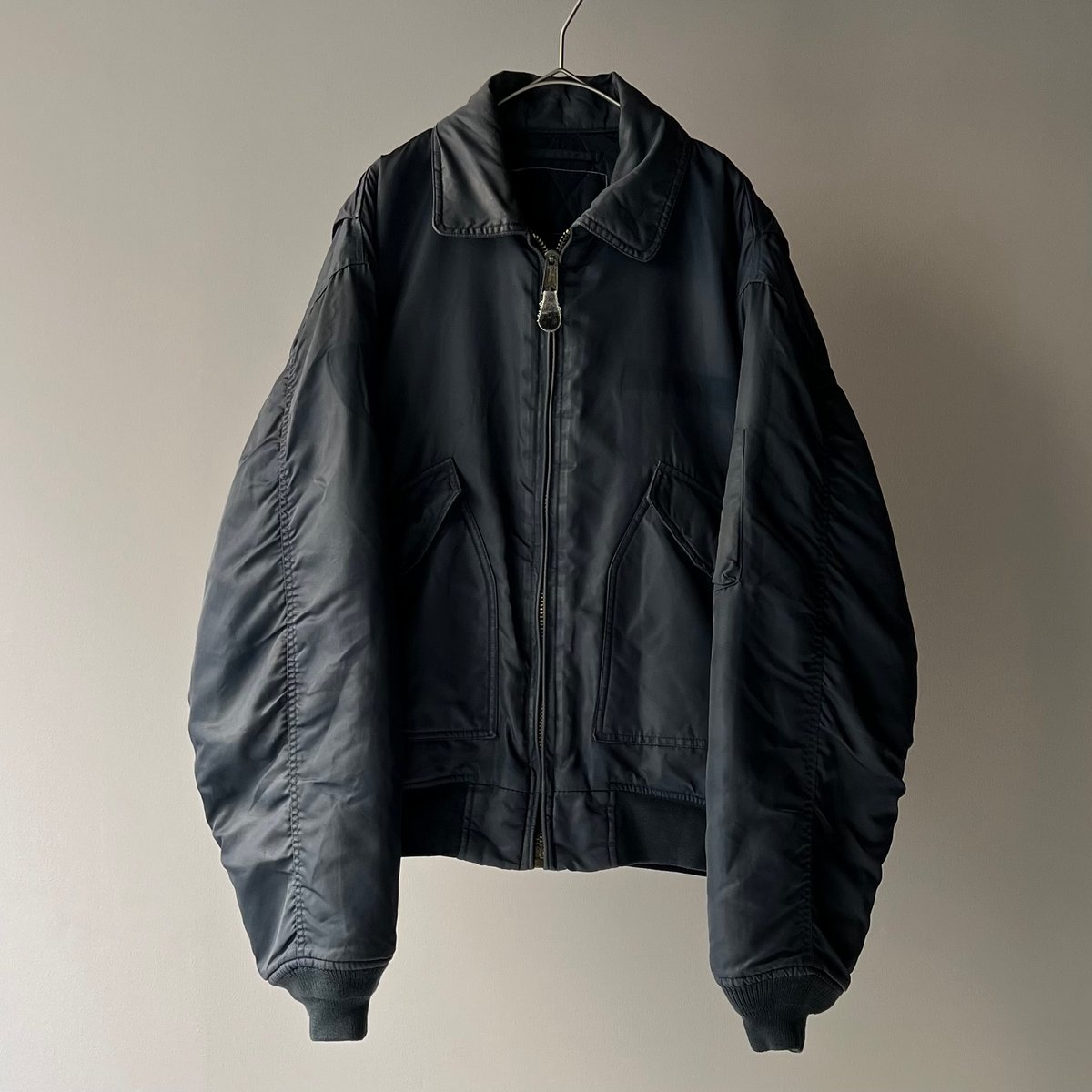 unknown　CWU-45P フライトジャケット　ブラック　民間品 90s Unknown CWU-45P type flight jacket | sui