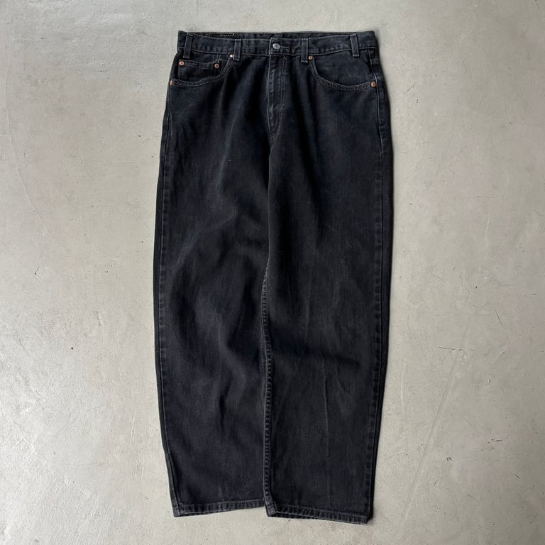 2000年代 リーバイス デニムパンツ（2001 Levi’s 550 black denim pants）