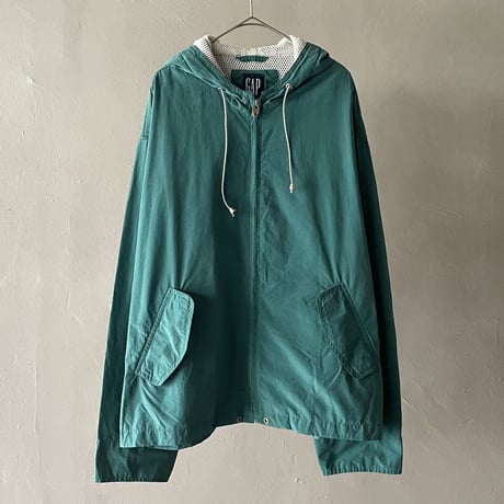 90s GAP cotton×nylon zip-up jacket