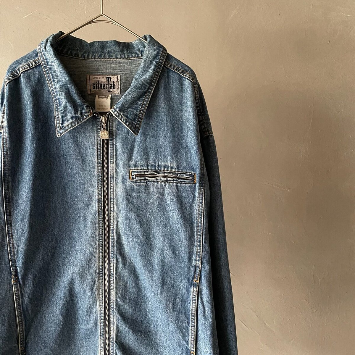 90s~ Levis silver tab ''buggy'' zip up denim ja...