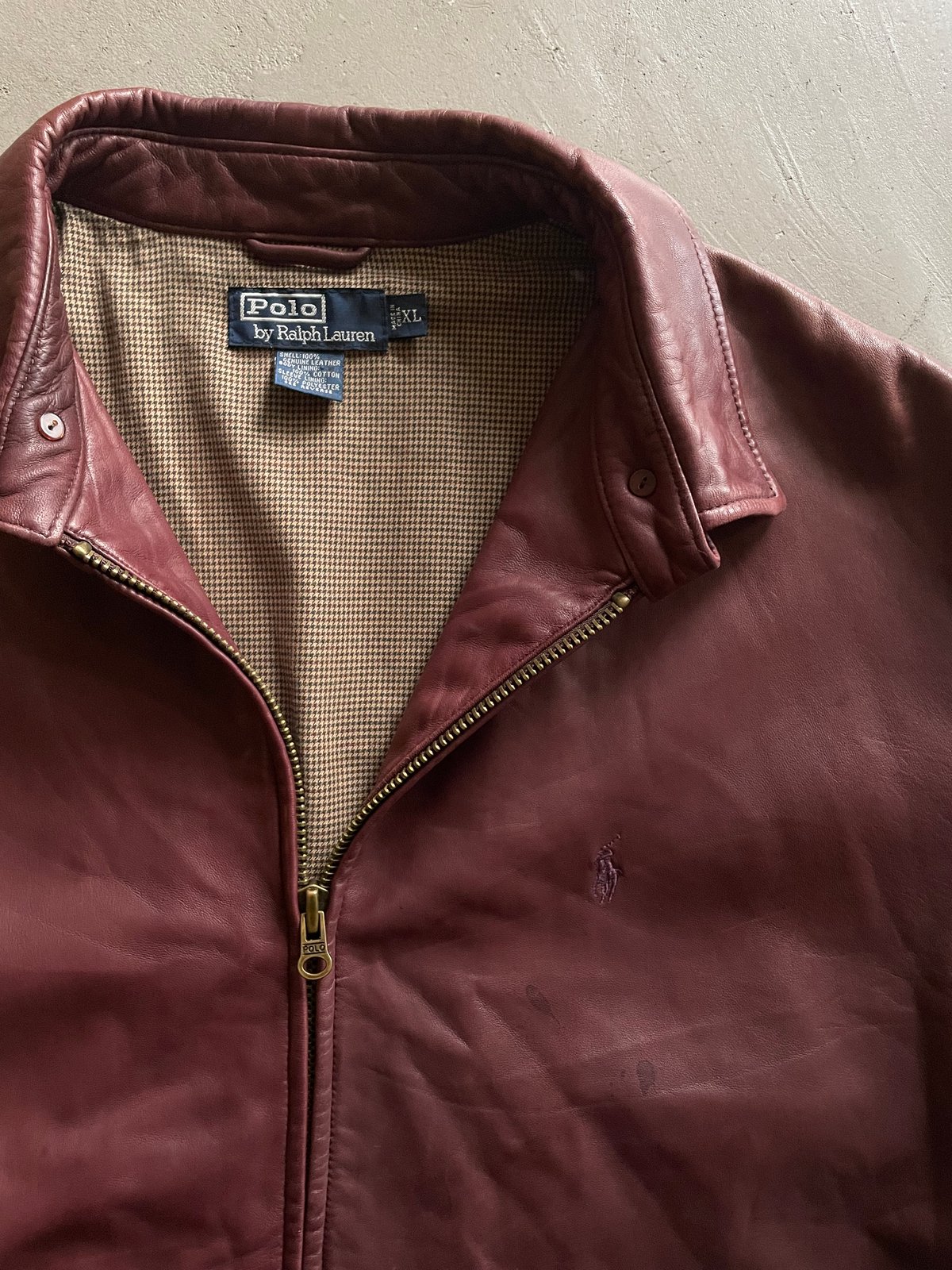 Ralph lauren leather jacket | sui & shara