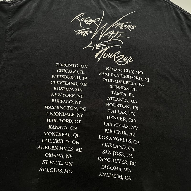 Roger Waters ツアー　スタッフ　クール　00s 00s Roger waters tour print T-shirt | sui & shara