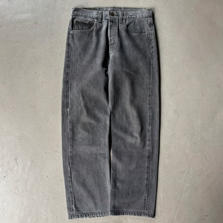 90年代 リーバイス デニムパンツ（1992 Levi’s 501 yarn-dyed black denim pants）
