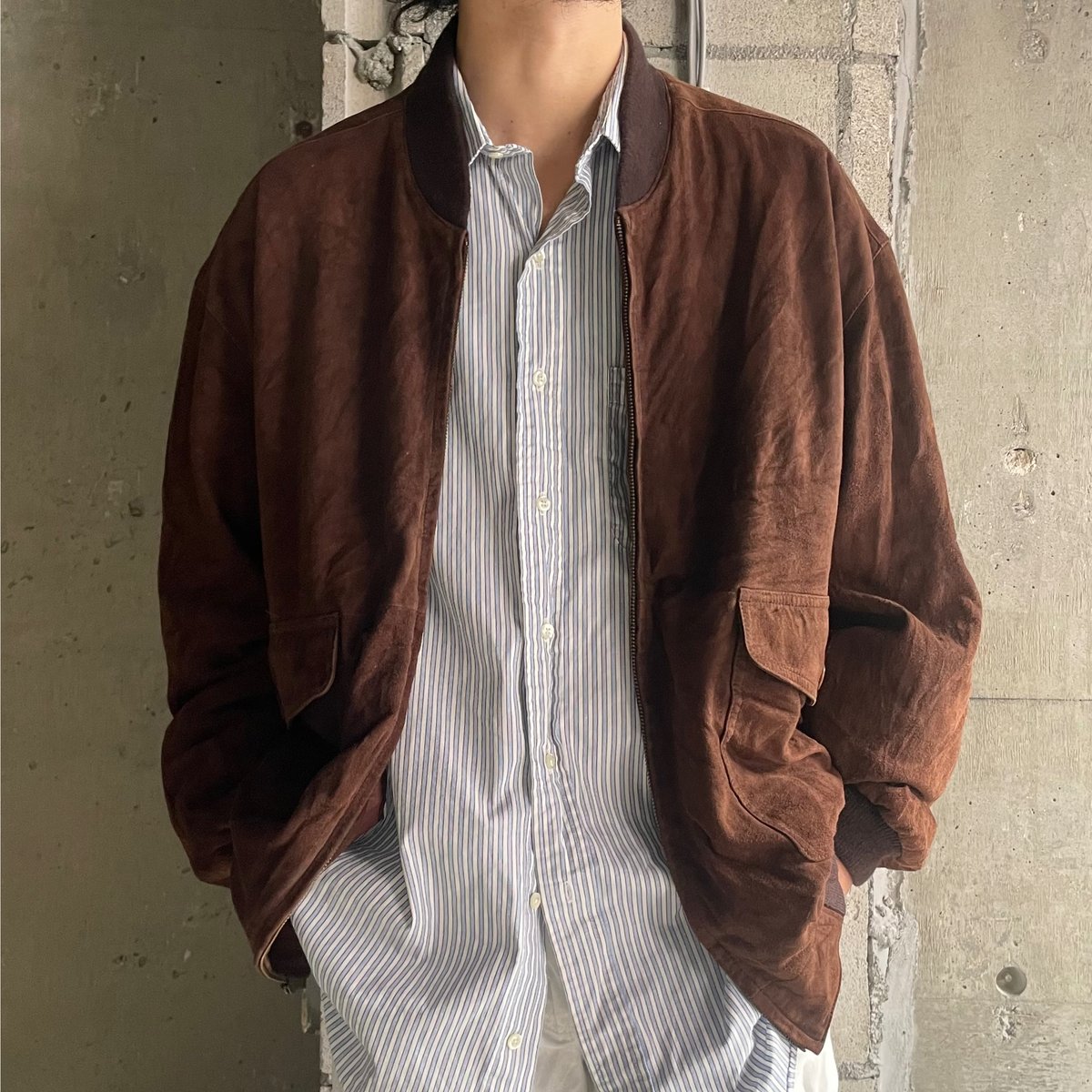 90s GOAT SUEDE leather blouson | sui & shara
