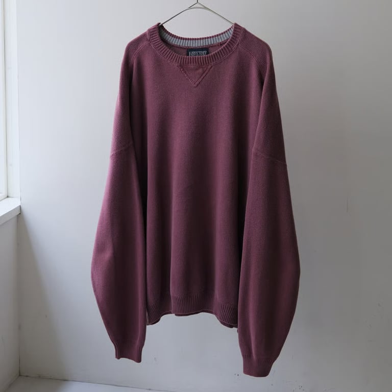 90s Lands' end cotton knit sweater made in usa