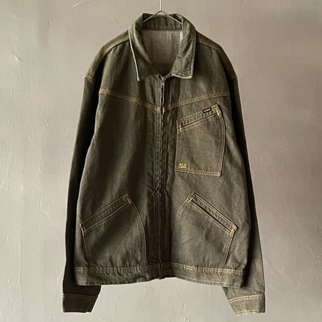 90s POLO SPORT デトロイトジャケット Lee 91-b 裏地無し 90s】 Polo by Ralph Lauren デトロイトジャケット