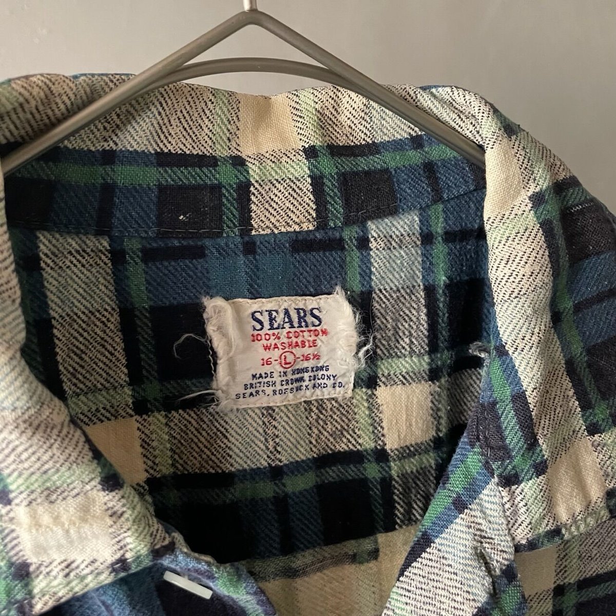 60s Sears plaid print flannel shirt | sui & shara 60s Sears plaid print flannel shirt | sui & shara