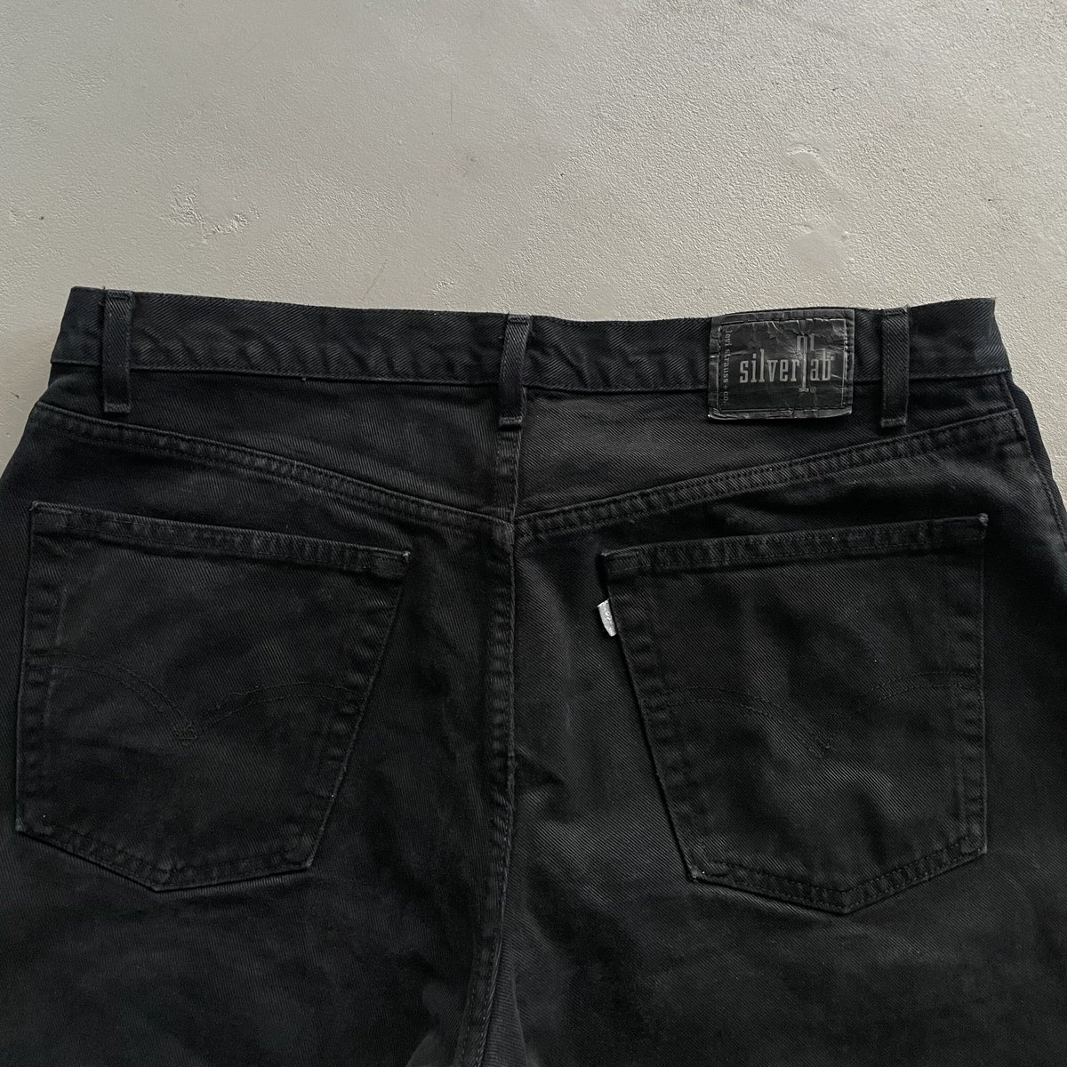 90s~ Levis silver tab black denim ''buggy'' mad 90s~ Levis silver tab black denim ''buggy'' mad