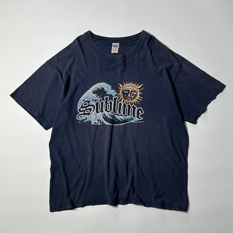 sublime vintage加工 サンフェイススウェット L K027 Sublime Grey Sun 