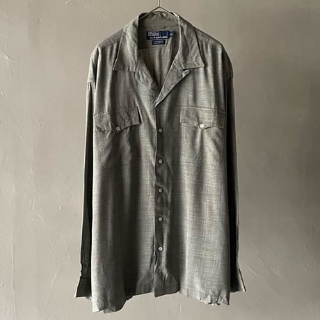 90s Ralph Lauren ''Normandy'' glen check rayon shirt