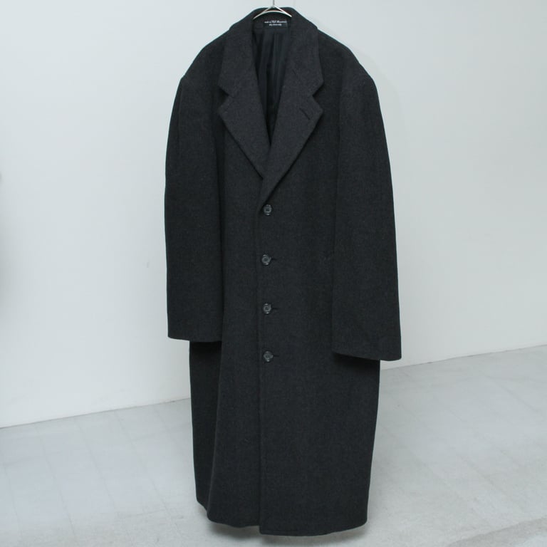 90s ALFANI cashmere chesterfield coat fabric woven in Italy