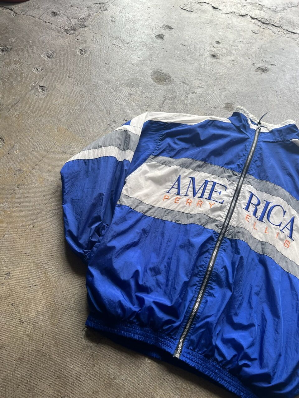 PERRY ELLIS ストライプナイロンジャケット 90s “Perry Ellis”nylon jacket | sui & shara