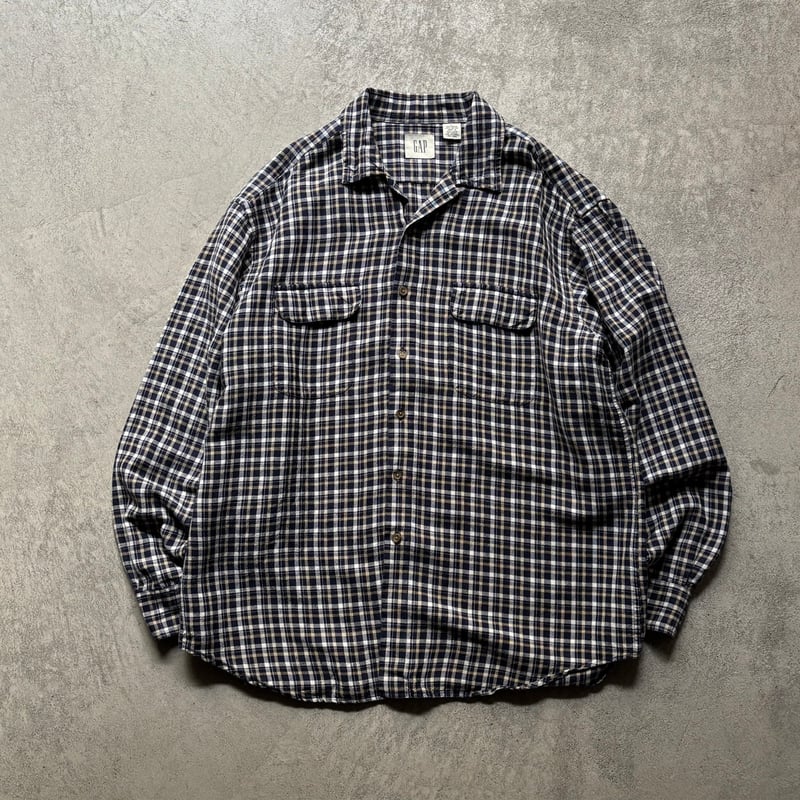 90s Gap plaid L/S shirt | sui & shara
