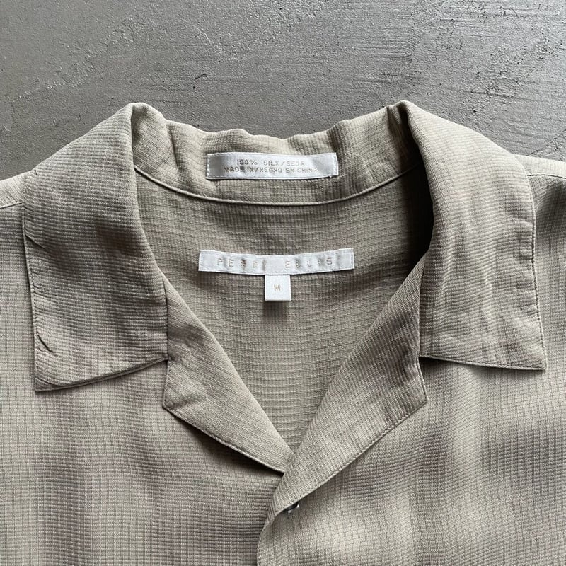 90s Perry ellis open collar silk shirt | sui & 