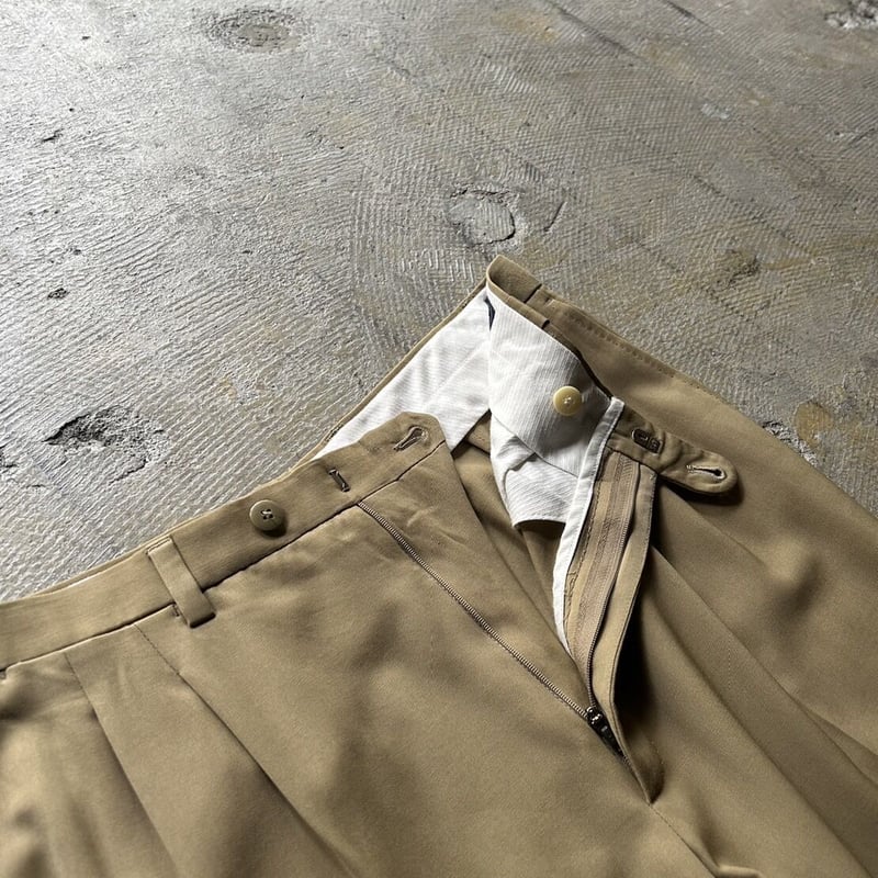 90's Burberrys worsted wool 2tuck slacks | sui