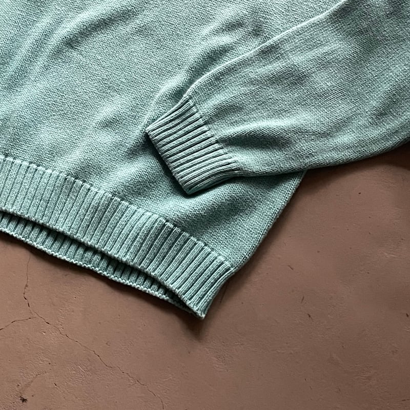 レアカラー 90s LAND'S END ドリフターニット ティファニーブルー 90s Lands' end drifter sweater ″Tiffany″ | sui