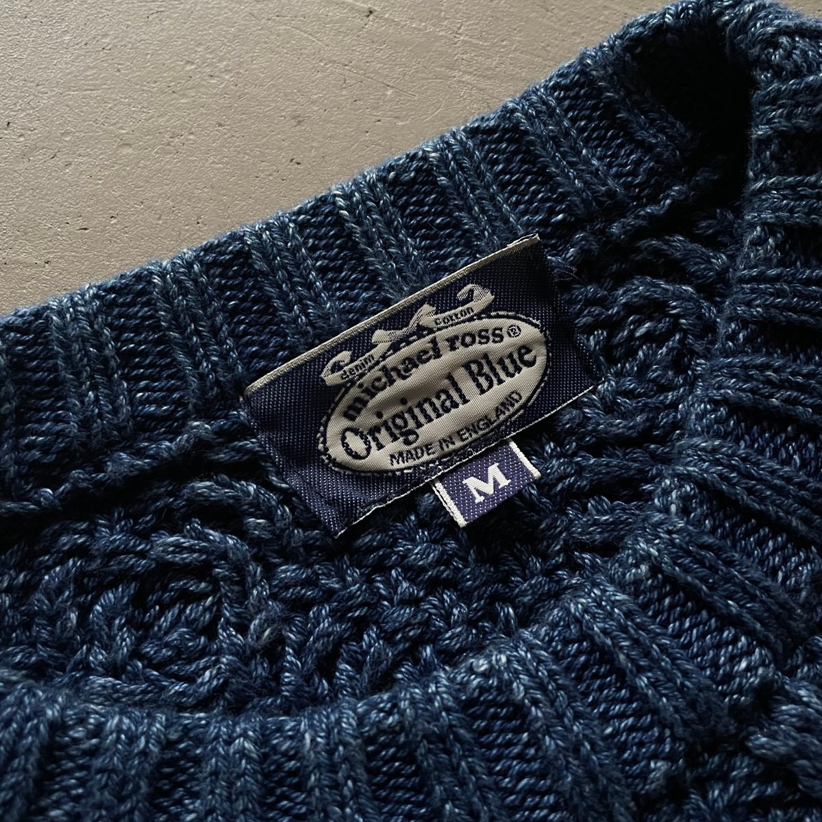 90s〜 Michael ross indigo knit sweater | sui & s 90s〜 Michael ross indigo knit sweater | sui & s