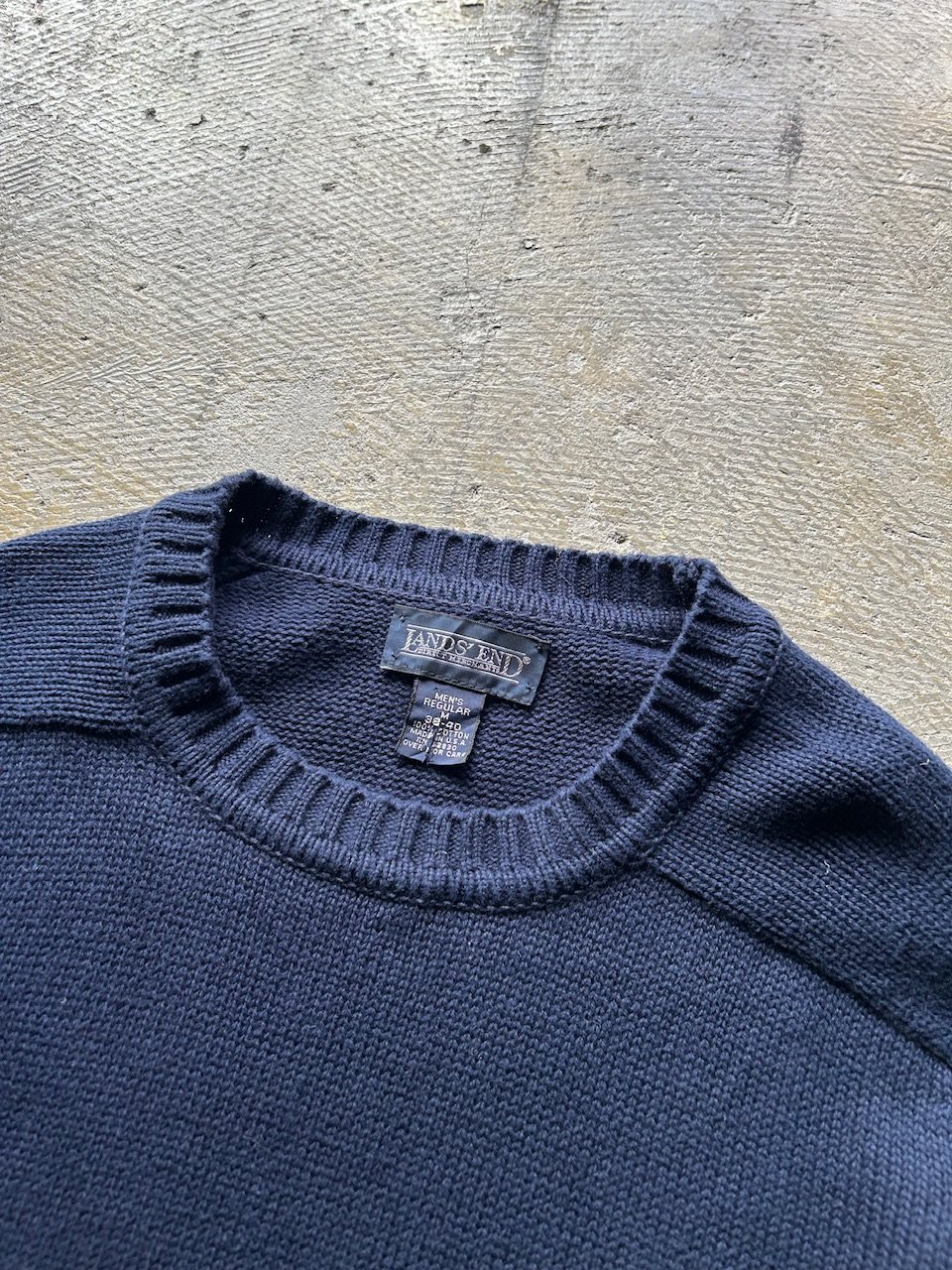 90's Land's end drifter knit made in USA | sui