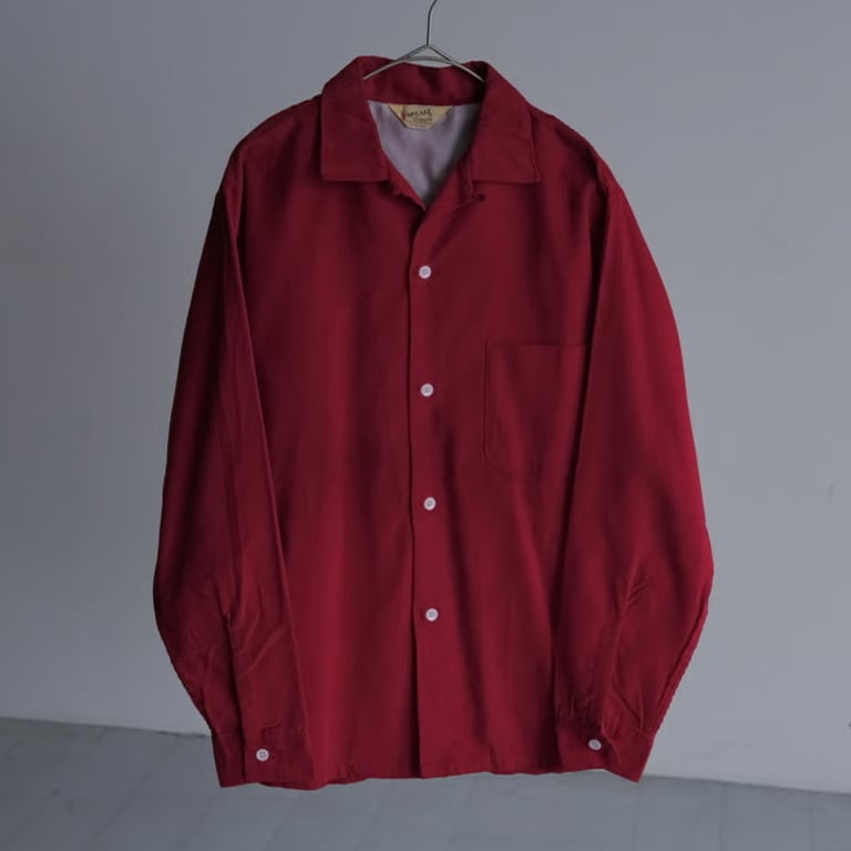 60年代 開襟シャツ(60’s TOPSALL corduroy open collar shirt)