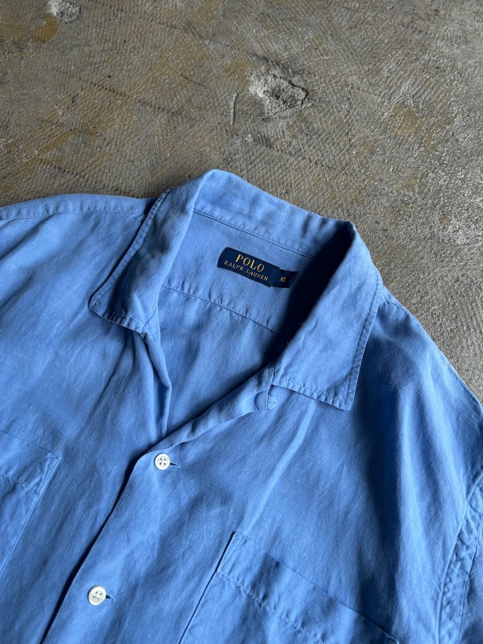 Polo Ralph Lauren linen/silk open collar shirt