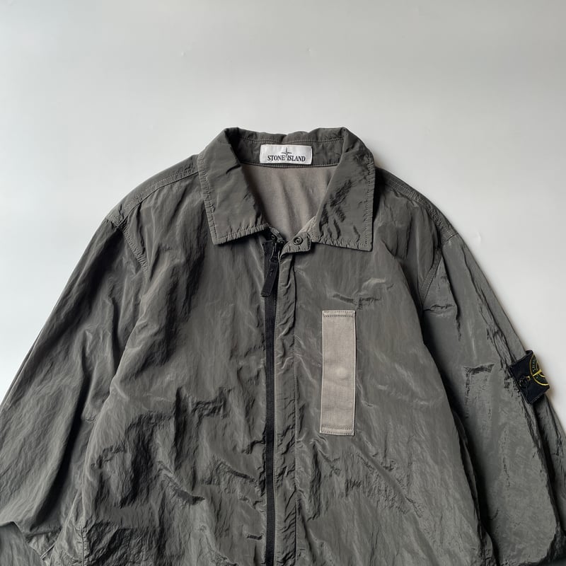 STONE ISLAND nylon metal shimmer over shirt jac