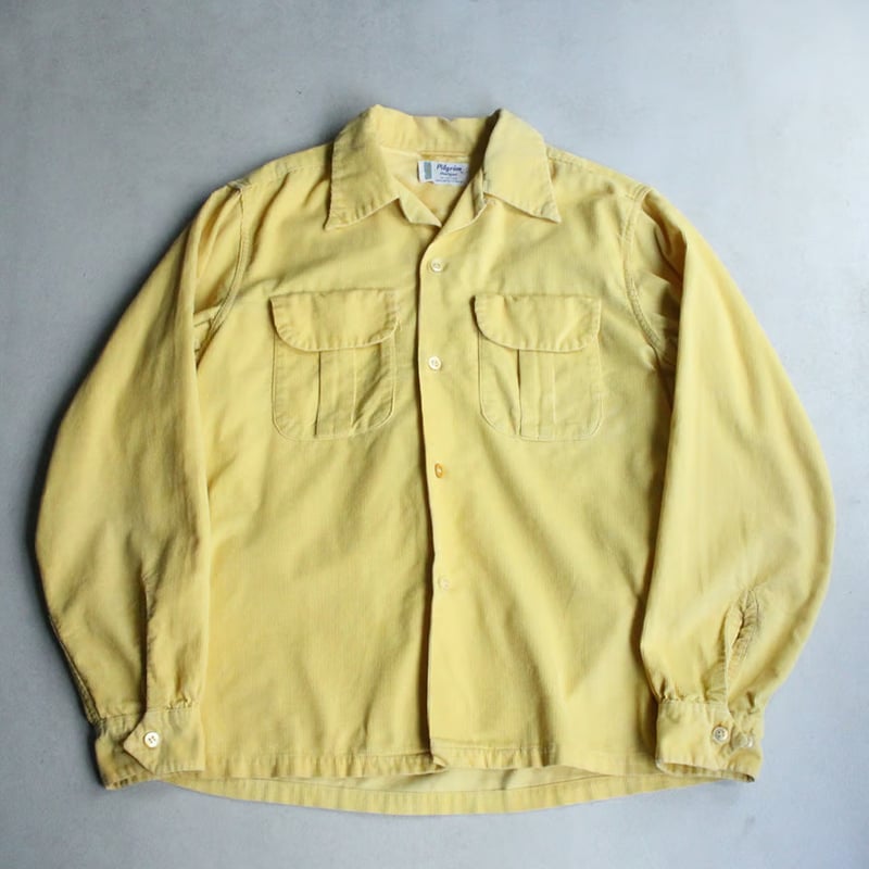 50s Pilgrim corduroy open collar shirt | sui &