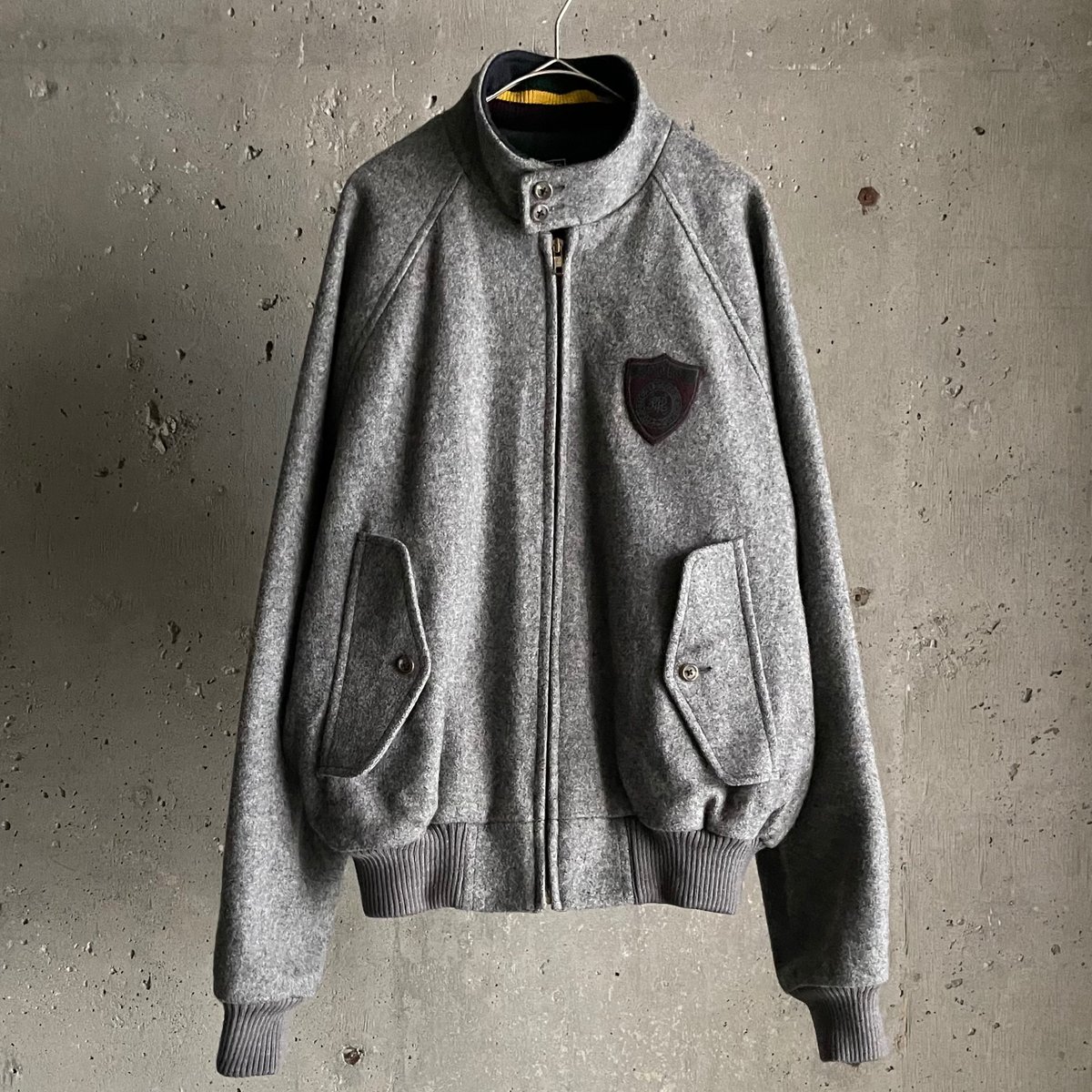 希少　90s ラルフローレン　G9型 ハリントンジャケット　スウェット　グレー 希少 90s ラルフローレン G9型 ハリントンジャケット スウェット