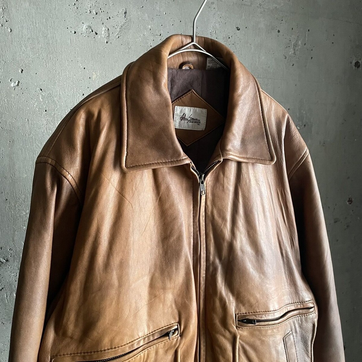 アダムスペンサー レザー ジャケット ブラウン adam spencer Buy Adam Spencer Leather Jacket | 50% + Free-Shipping