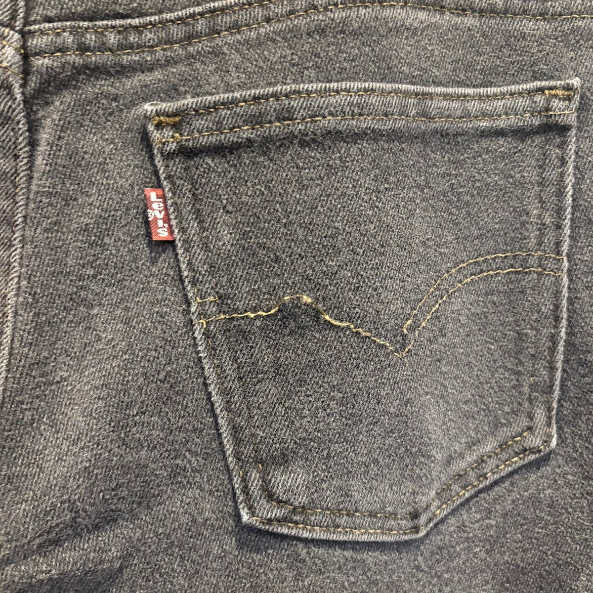 90s Levi's 517 stretch yarn-dyed black denim p