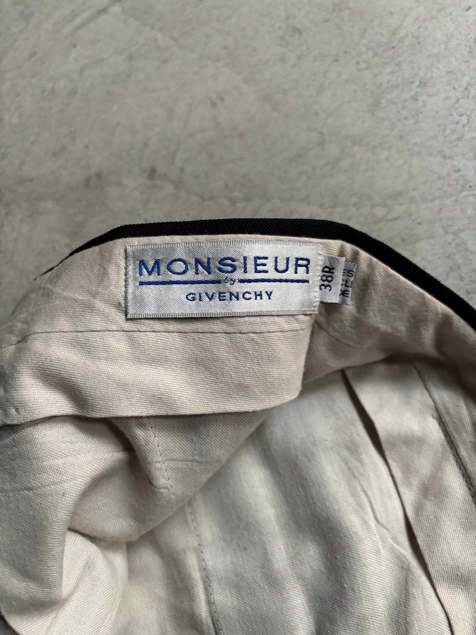 90s MONSIEUR by GIVENCHY wool gabardine 3tuck