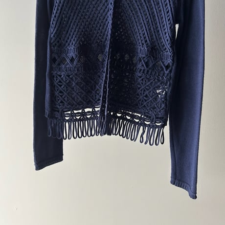 crochet design knit cardigan