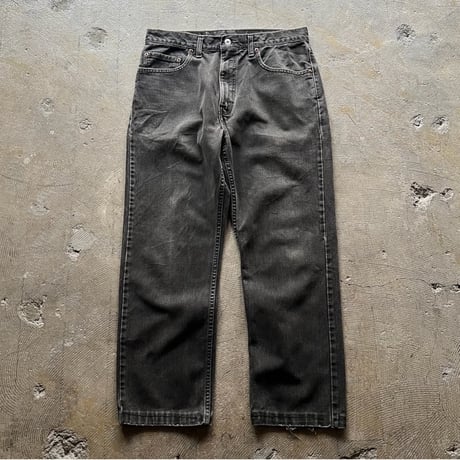 00s Levis ブラック　デニムパンツ　505 550 569 【D72】 90s USA製 Levi'sリーバイス 550 ブラック デニムパンツ w38 L32