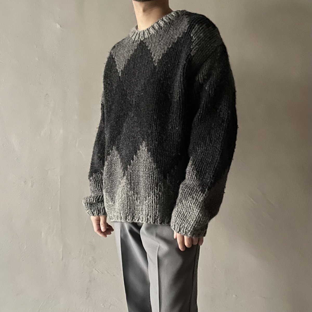 90s〜 J.crew argyle pattern wool sweater | sui & 90s〜 J.crew argyle pattern wool sweater | sui &