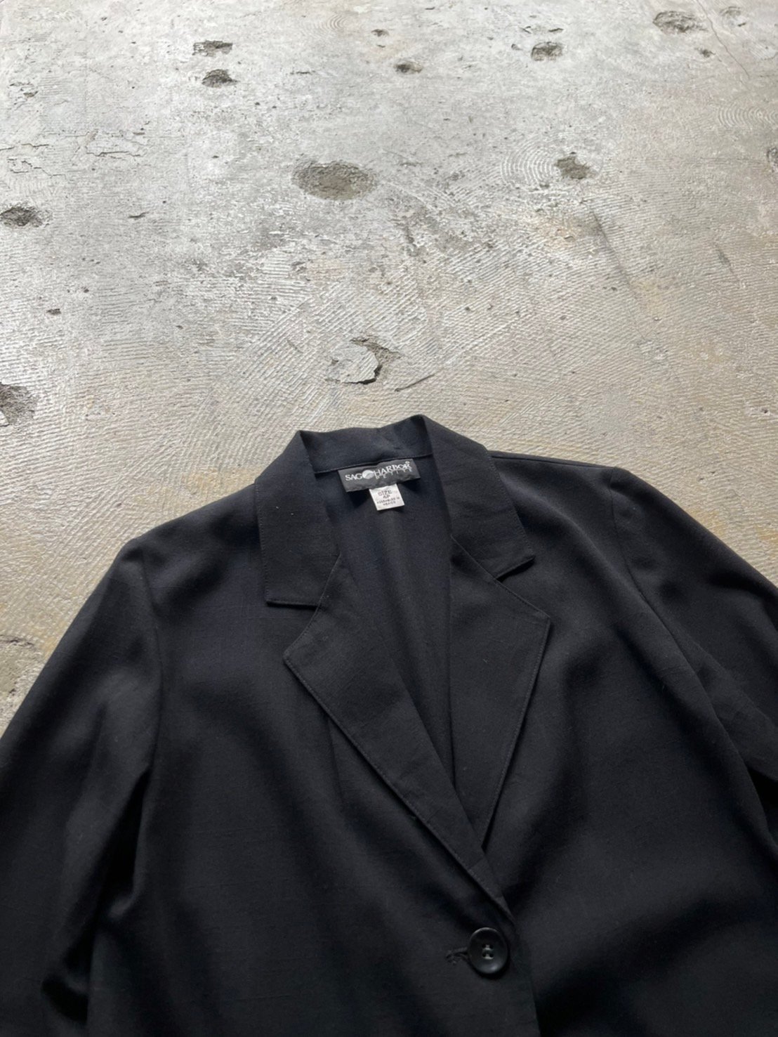90s SAG HARBOR polyester×rayon tailored jacket