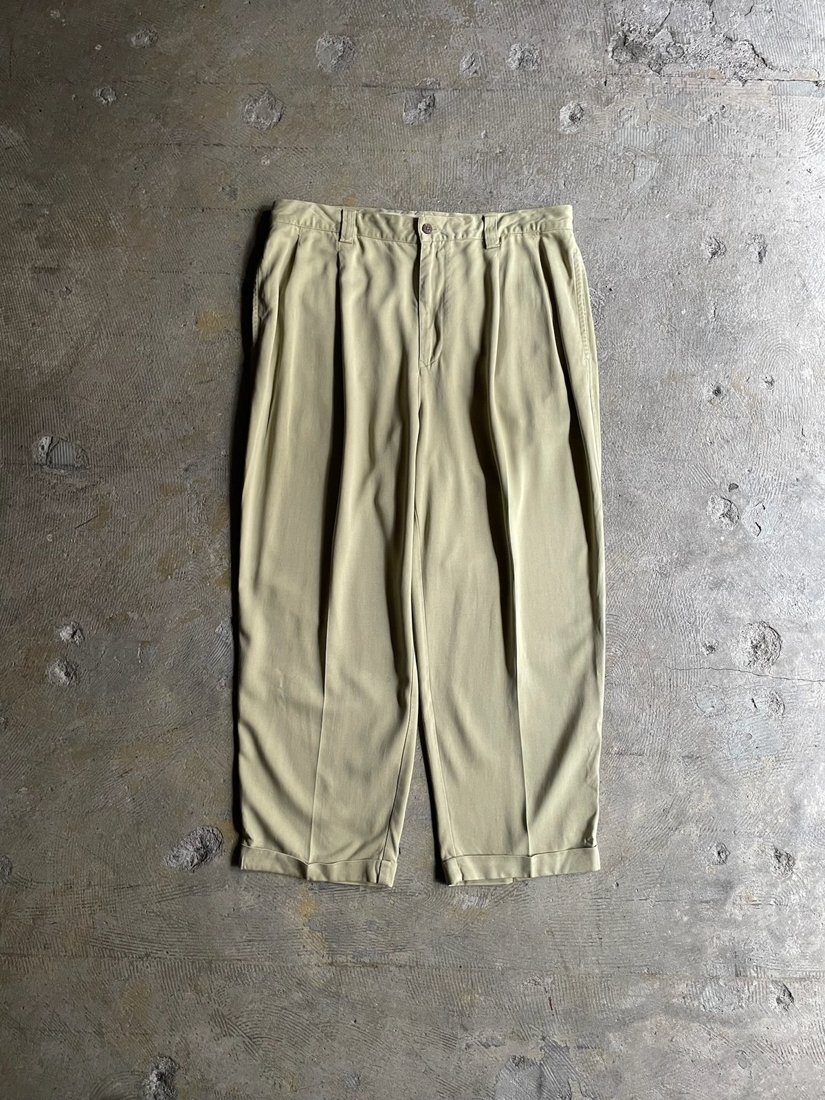 90's~ TommyBahama 2tuck silk slacks 
