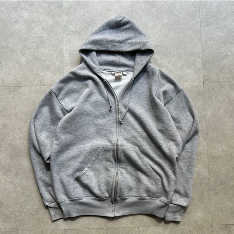 90s double face zip up hoodie made in USA | su 