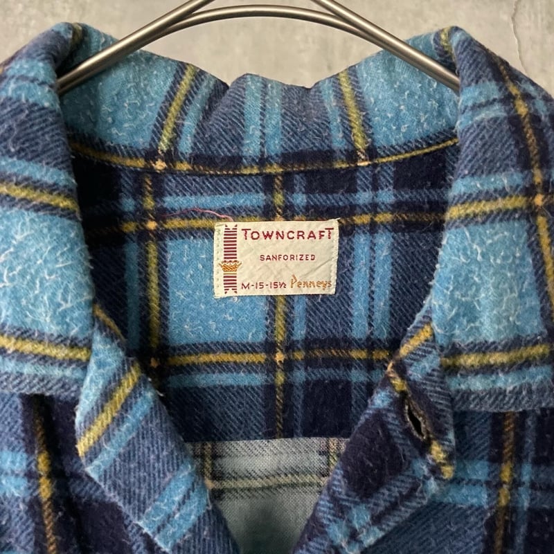 50s 60s town craft プリントネル ビンテージ 50's TOWN CRAFT