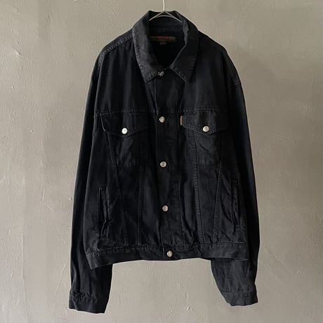 90s~ Katharine Hamnett tracker type cotton jacket ''black'' made in Italy