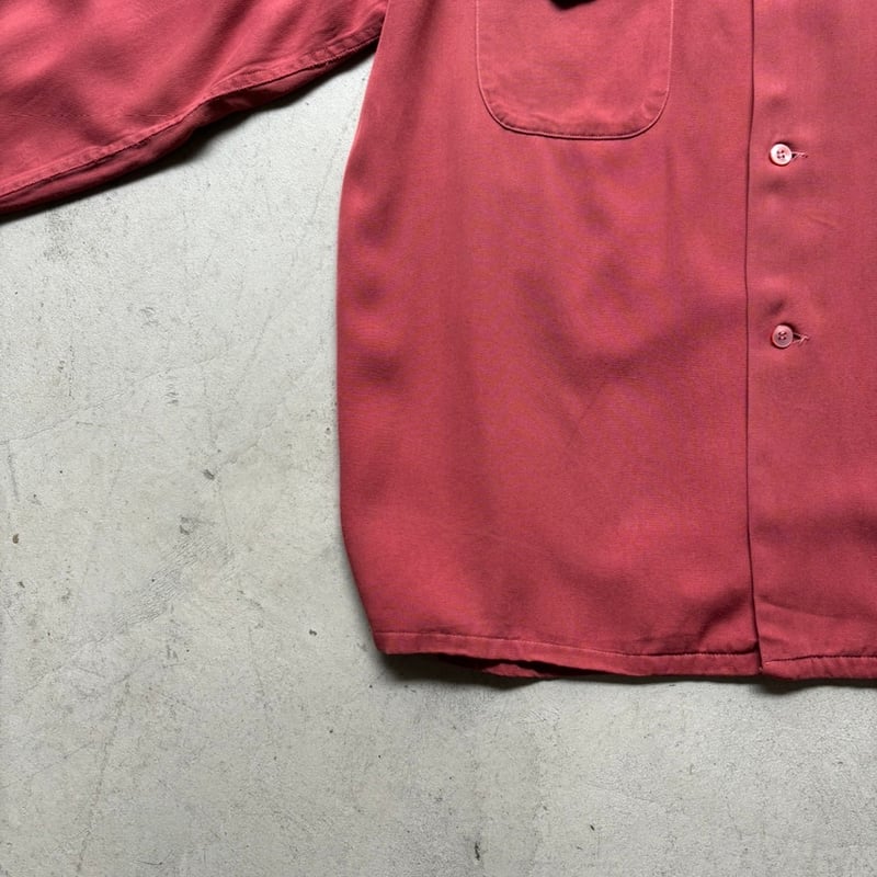 50s Campus rayon gabardine open collar shirt |