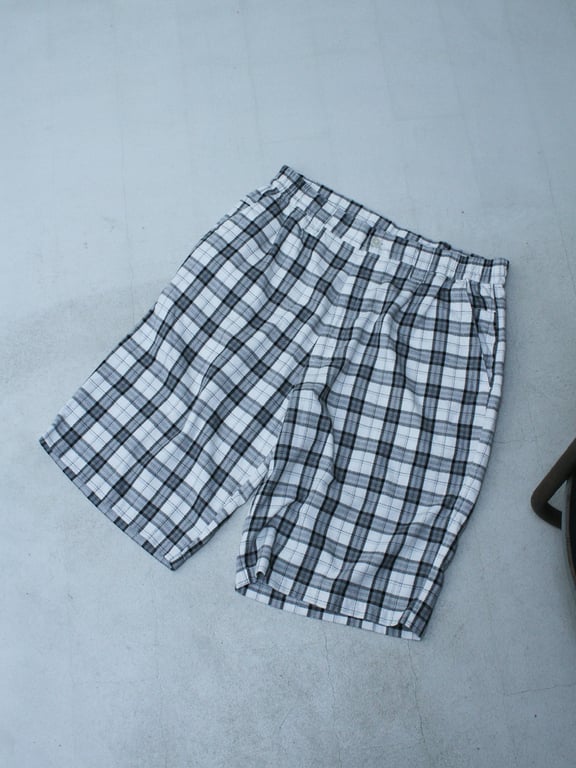 00s plaid pattern buggy shorts